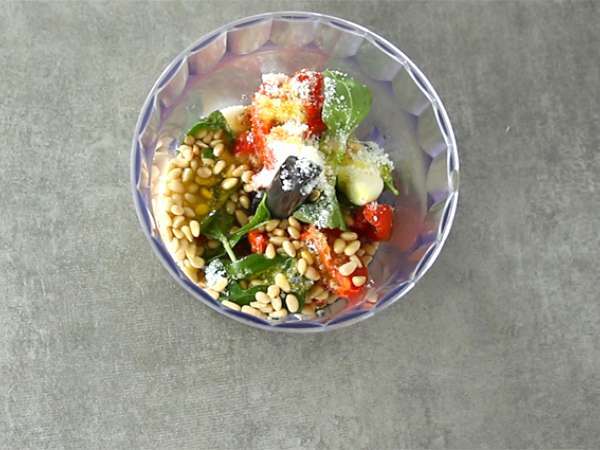 Rdeča omaka pesto - Priprava korak 1