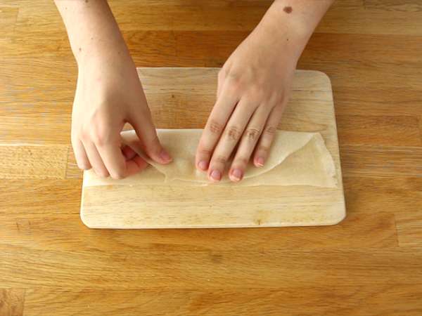 Samoussas z jabolki in cimetom - Priprava korak 2