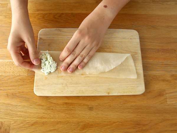 Samoussas Rikakats slog - Priprava korak 3