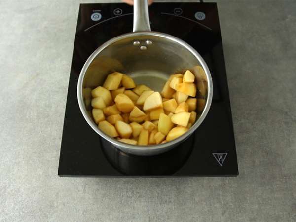 Posamezni jabolčni obrati - Priprava korak 1