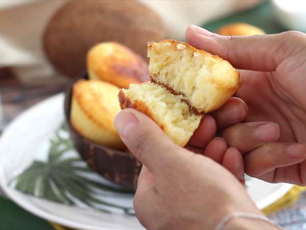Brazilski kokosovi mafini - Queijadinhas - Priprava korak 4