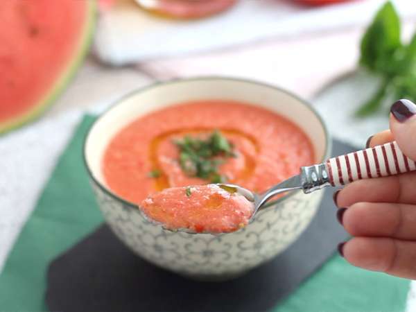 Hladna juha iz lubenice in paradižnika - Priprava korak 3