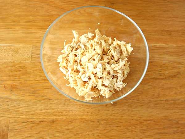 Salpicão - brazilska solata - Priprava korak 4