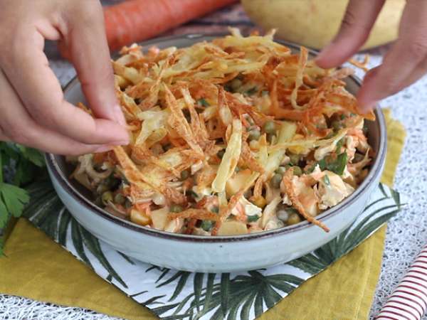 Salpicão - brazilska solata - Priprava korak 7