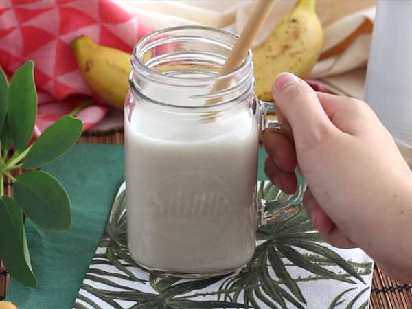 Veganski bananin milkshake - Priprava korak 3