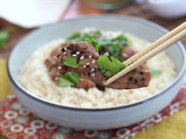 Piščanec, mariniran v sojini omaki in medu - Priprava korak 5