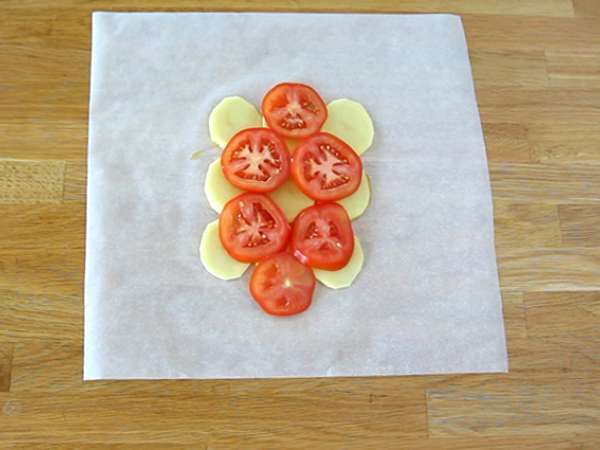 Papillote iz trske - Priprava korak 2