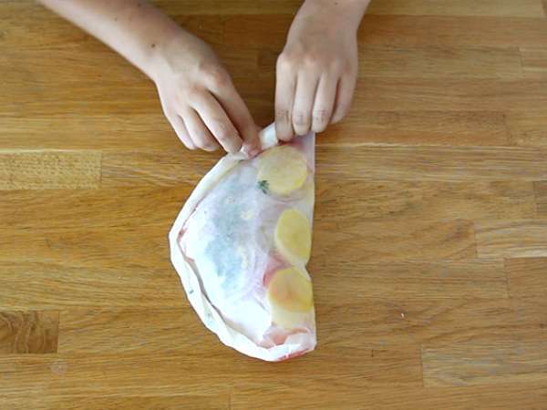 Papillote iz trske - Priprava korak 4