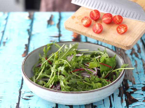 Solata s kozjim sirom - Priprava korak 1