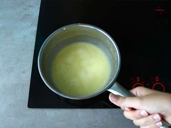 Mango sladoled brez sladoledarja - Priprava korak 2