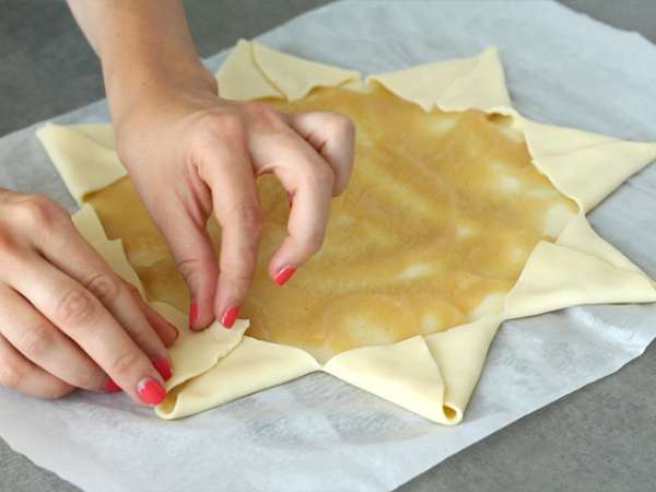 Sadni zvezdni kolač - Priprava korak 2