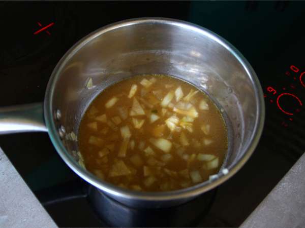 Solatna juha in solata iz čičerke - Priprava korak 3