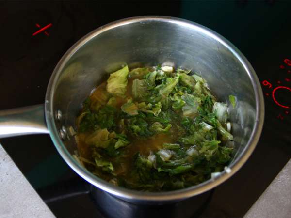 Solatna juha in solata iz čičerke - Priprava korak 4