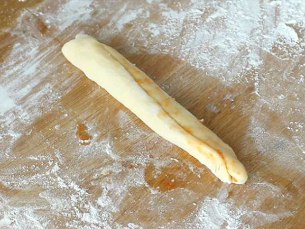 Pletene marelične brioške - Priprava korak 3