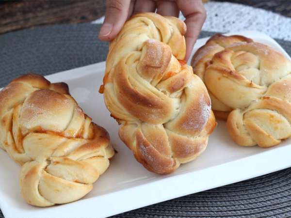 Pletene marelične brioške - Priprava korak 9