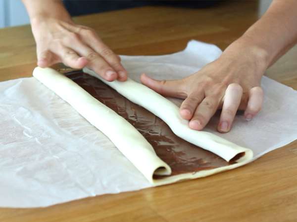 Palmiers iz listnatega testa - Priprava korak 2