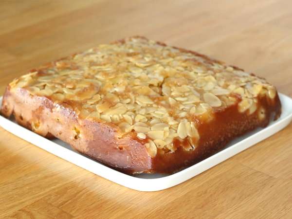 Mirabelle in mandljeva obrnjena torta - Priprava korak 6