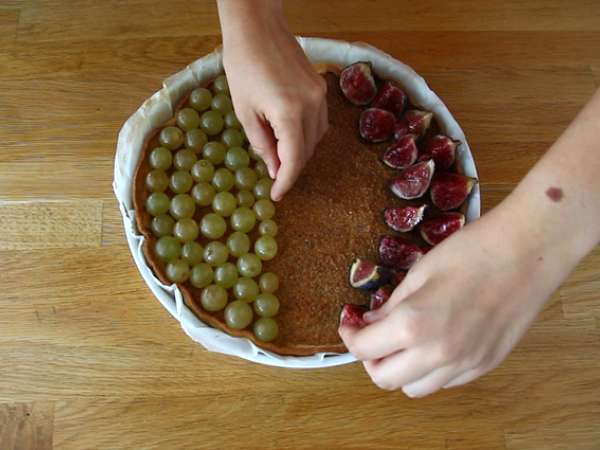Polovični figov, polovični grozdni kolač - Priprava korak 4