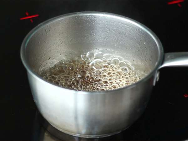 Blanc manger kokosov in slivov coulis - Priprava korak 3