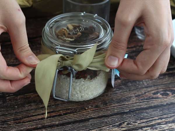 Komplet za rižoto z gobami in posušenim paradižnikom - Priprava korak 2