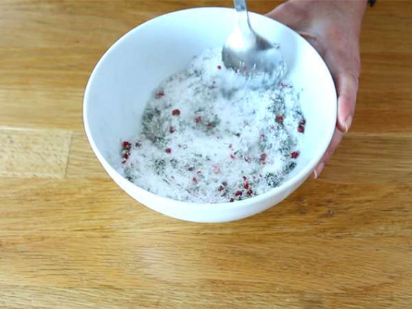 Gravlax, mariniran losos po švedsko - Priprava korak 1