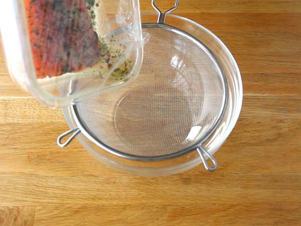 Gravlax, mariniran losos po švedsko - Priprava korak 3