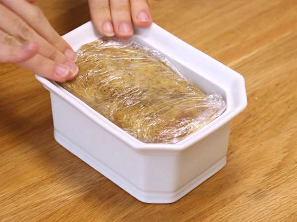 Foie gras, kuhan v soli - Priprava korak 4