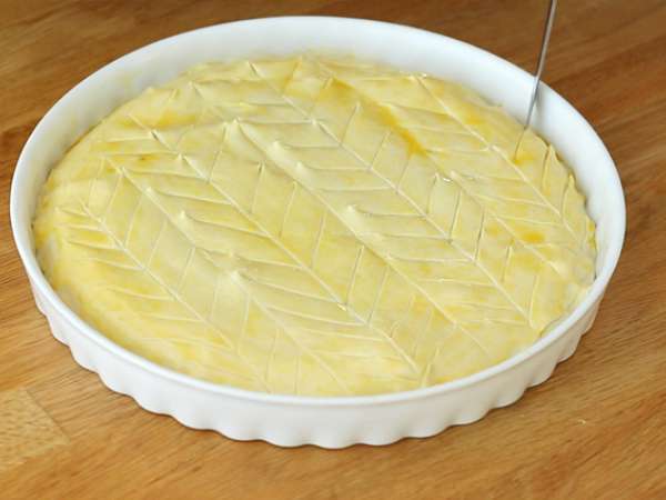 Frangipane malina pistacija galette des rois - Priprava korak 6