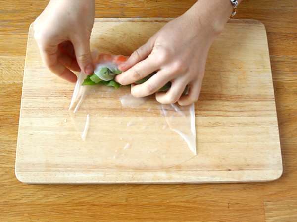 Spomladanski zvitki - piščančje kozice - Priprava korak 6