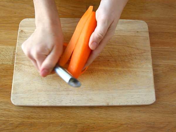 Vegetarijanski spomladanski zvitki - rdeče zelje in sladki krompir - Priprava korak 3