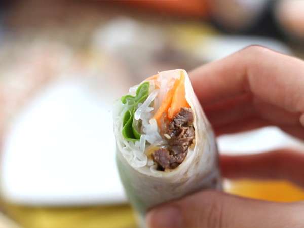 Spomladanski zvitki - marinirana govedina - Priprava korak 7