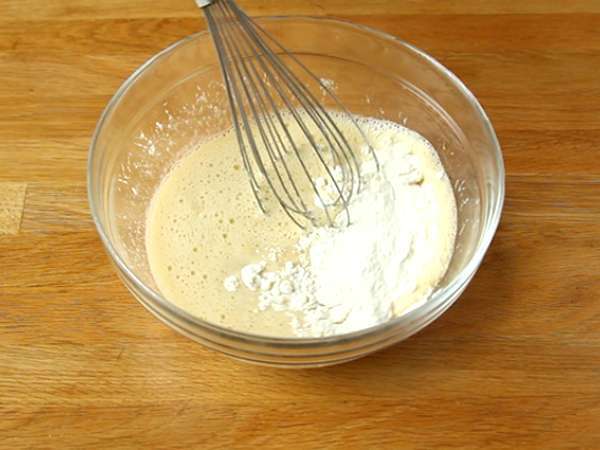 Testo za palačinke z lagerjem - Priprava korak 2