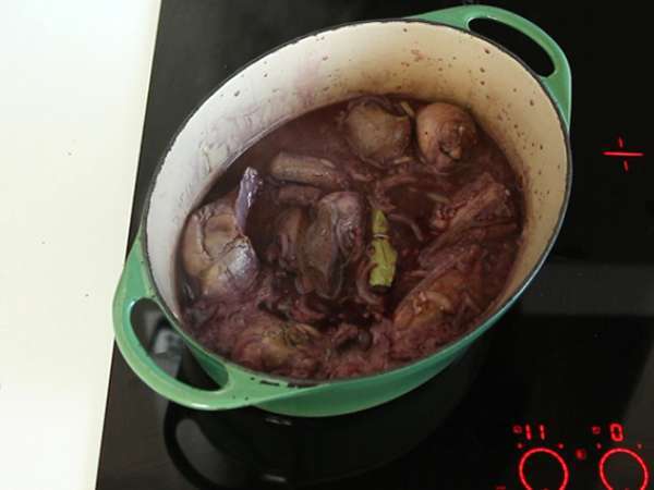 Coq au vin - Priprava korak 4