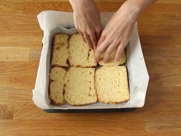 Cheesecake in francoski toast cheesecake bars (francoski toast cheesecake bars) - Priprava korak 4