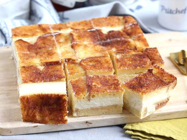 Cheesecake in francoski toast cheesecake bars (francoski toast cheesecake bars) - Priprava korak 8