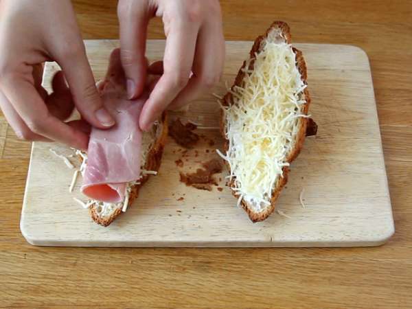 Krofi s šunko in sirom - Priprava korak 2