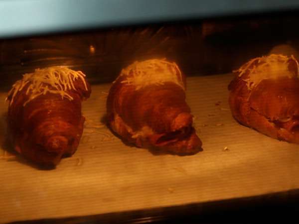 Krofi s šunko in sirom - Priprava korak 4