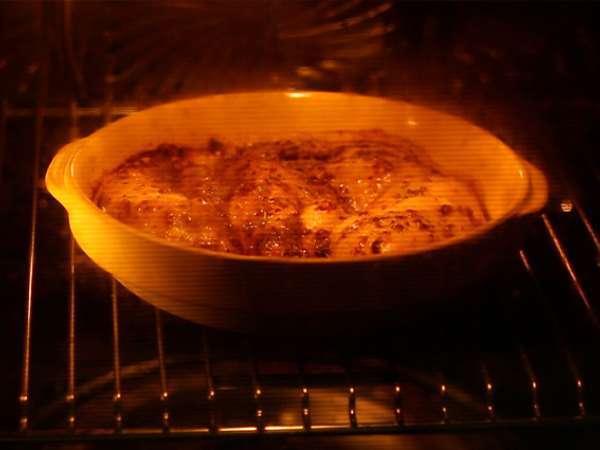 Pečen piščanec z medom in gorčico - Priprava korak 4