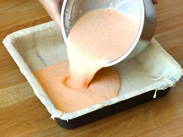 Spomladanski korenčkov quiche - Priprava korak 3