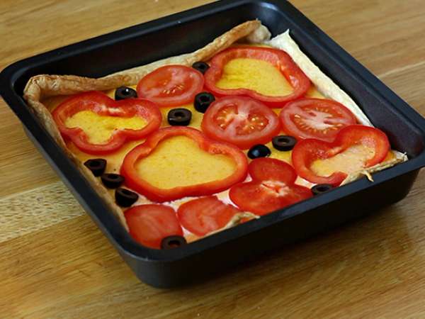 Spomladanski korenčkov quiche - Priprava korak 5