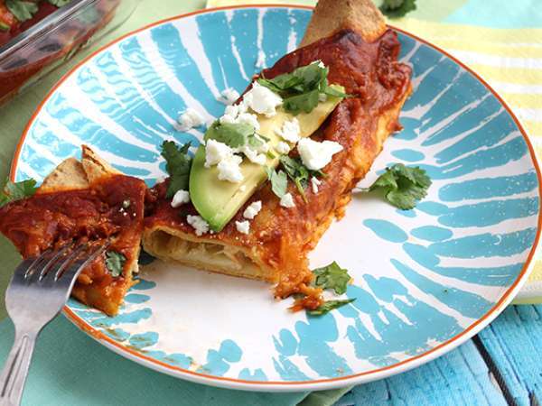 Piščančje Enchiladas z Chili omako - Priprava korak 8