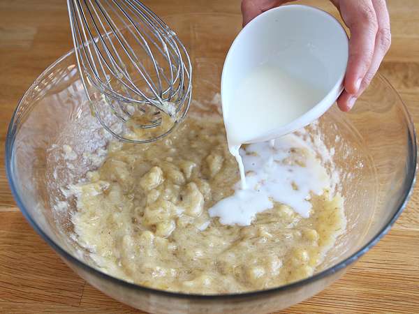 Banana torta brez sladkorja - Banana kruh - Priprava korak 2