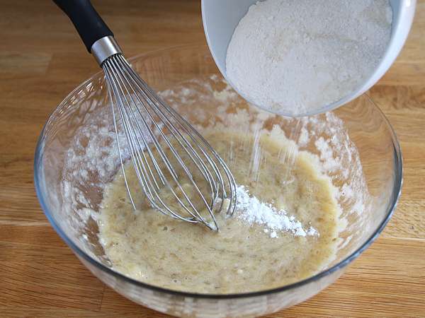 Banana torta brez sladkorja - Banana kruh - Priprava korak 3