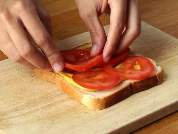 Ameriški sendvič klub - Priprava korak 2