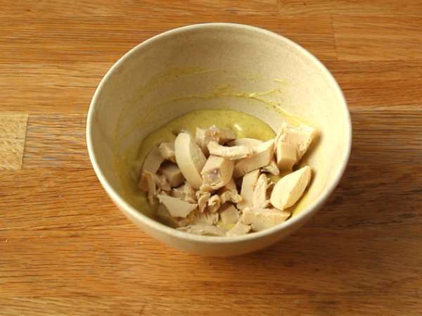 Sendvič s piščančjim curryjem - Priprava korak 2