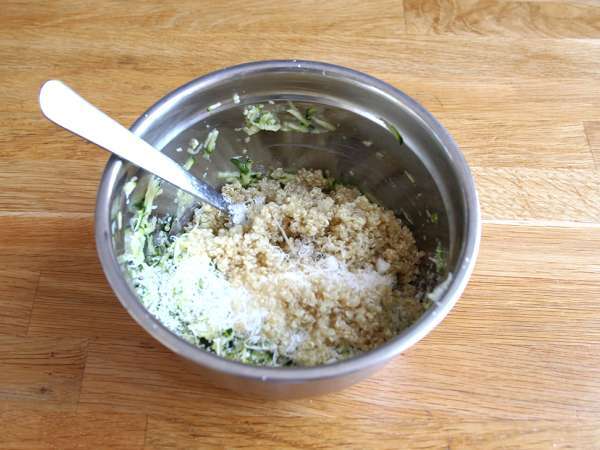 Omleta iz bučk in kvinoje - Priprava korak 3