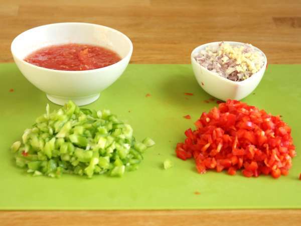 Enostaven riž z lignji - Priprava korak 1