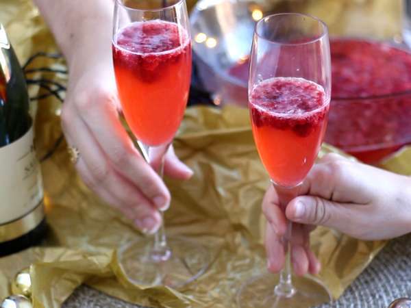 Šampanjska juha z malinami - Priprava korak 3