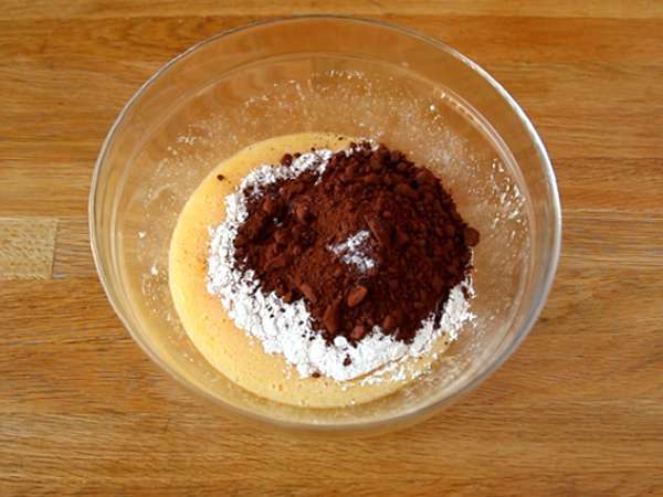 Mikrovalovni brownie - Priprava korak 2