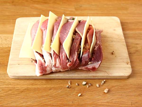 Pečena svinjina Orloff - Priprava korak 3